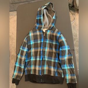 Vintage 514 Heavy Zip Sweater  Size M Boys Blue Black and Grey